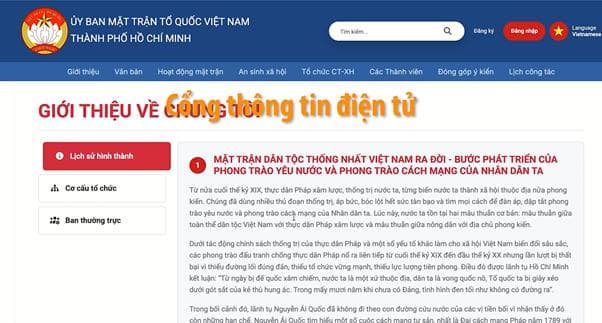 Giới thiệu nền tảng số "VÌ CỘNG ĐỒNG" của UBMTTQ TP.HCM